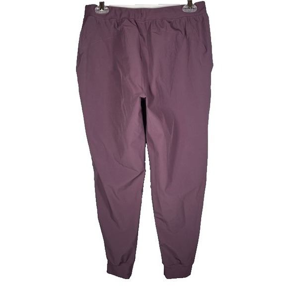 Under Armour Womens Sz M Storm Bodybuilding Logo Woven Joggers Maroon-1551 - Picture 3 of 6